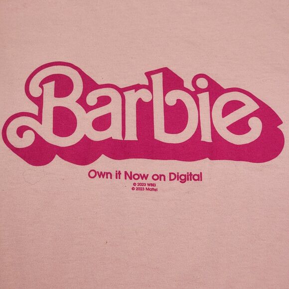 Barbie Graphic SS Tee Pink - Size Medium - Picture 1 of 4